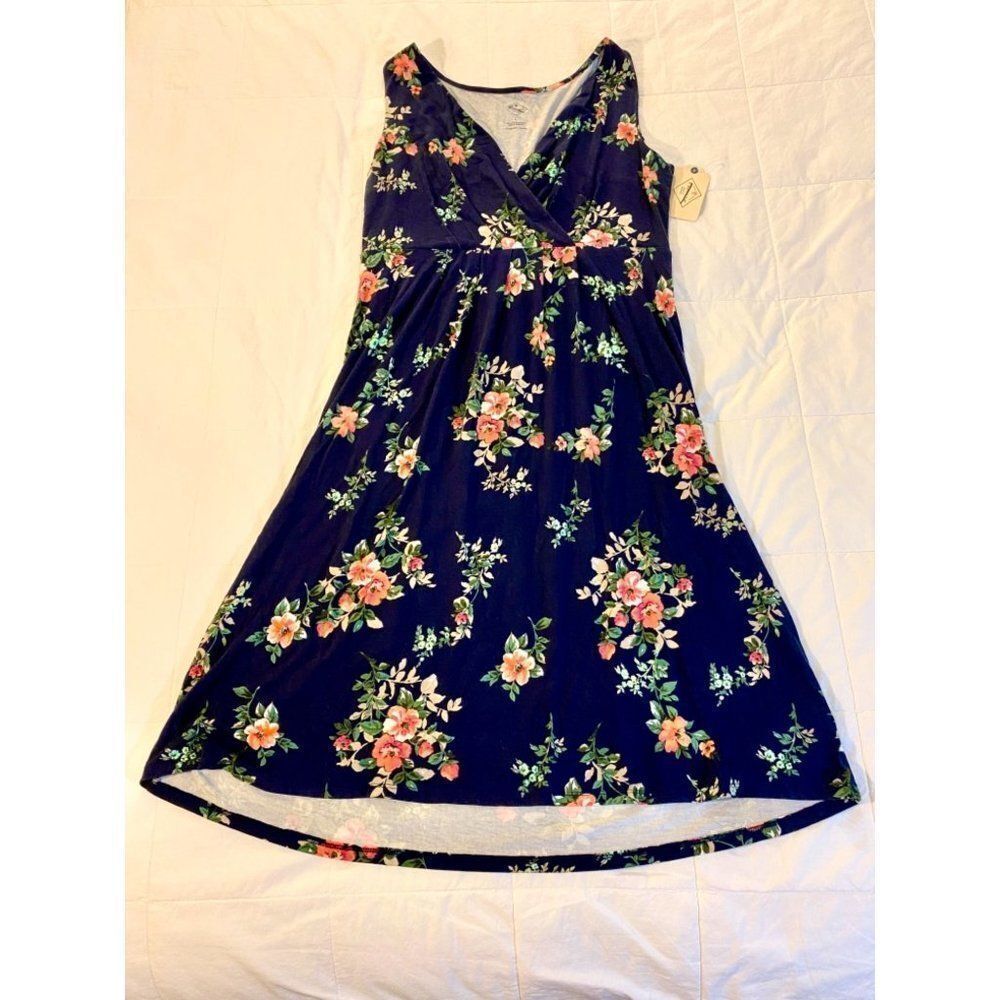 St. John’s Bay blue floral faux wrap sleeveless